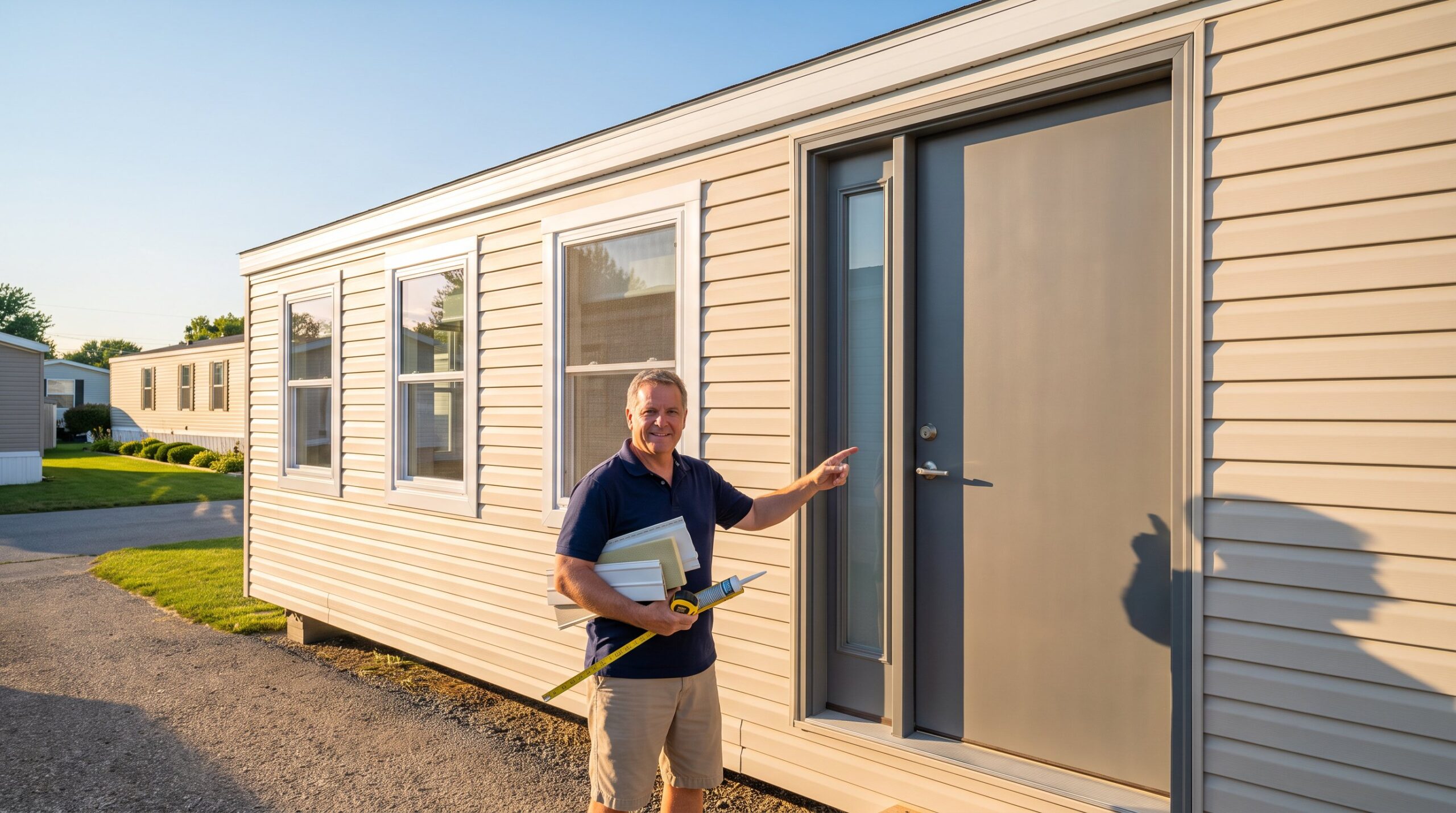 How New Windows and Doors Improve a Mobile Home Exterior